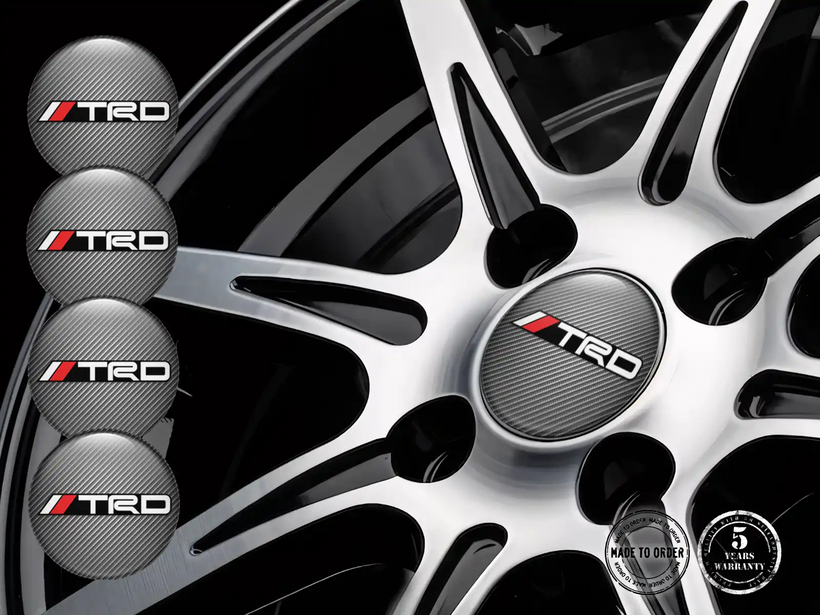 Toyota TRD Autocollants Jantes Pro Pulsation Drift Quantique